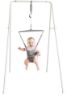 Picture of Jolly Jumper Classic (Grey) with Stand - Original Baby Jumper, Indoor and Outdoor Exercise Saddle Seat, Adjustable Height, for Infants up to 28lbs