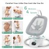 Picture of Momcozy CocoSway Electric Baby Swing for Infant, 180 Rotating Seat, 6 Parent-Like Sway Motions & 4 Speeds, Quiet Soothing, Remote Control, Machine-Washable Cover, Grey