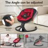 Picture of Baby Swings for Infants, Portable Baby Swing for Newborns with Bluetooth, Electric Infant Swing with 5 Speed Motions, 12 Soothing Melodies & Remote Control (Max 20 lbs, Red)