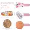 Picture of 40 PCS Cute Toddler Snap Hair Clips with Flower Patterns - 1.5" Mini Hair Barrettes and Accessories for Baby Girls, Infants, Toddlers