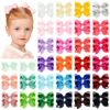 Picture of 58pcs 3 Inches Grosgrain Ribbon Pinwheel Hair Bows Alligator Clips Hair Barrettes Accessories for Baby Girls Kids Toddlers Teens 29 Colors in Pairs