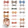 Picture of Jesries 21 PCS Baby Headbands and Bows Hairbands Soft Nylon Elastics Handmade Girls Hair Accessories for Newborn Babies Infant Toddlers Kids