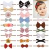 Picture of doboi Baby Girl Headbands 24PCS Nylon Linen Handmade Hairbands with Hair Bows and Accessories for Newborns, Infants, Toddlers, and Little Kids