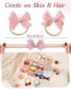 Picture of doboi Baby Girl Headbands 24PCS Nylon Linen Handmade Hairbands with Hair Bows and Accessories for Newborns, Infants, Toddlers, and Little Kids