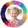 Picture of Baby Hair Ties for Girls - 200Pcs Small 1" Elastic Toddler Hair Ties Ponytail Holders Hair Tie for Baby Girls Infants Kids Hair Accessories (Color A)