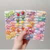 Picture of ALTALIVA 100Pcs Baby Hair Ties Cute Elastic Hairbands No Damage Multicolor Small Ponytail Holders for Baby Girls Toddlers Kids