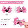 Picture of 6PCS Mouse Ears Hair Clips, Cute 3 Inch Hair Accessories, Birthday Party Decoration for Baby Toddler Girls