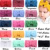 Picture of JOYOYO 16 Colors Soft Wide Turban Baby Headbands with 4.5 inches Hair Bow Headwraps for Baby Girls Infants Newborn Hair Accessories Toddlers Kids and Children