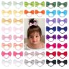 Picture of Baby Hair Ties with Bows for Toddler - 2 Inch Elastic Ponytail Holders Small Hair Ties For Baby Girls Infants Hair Accessories 40 Pieces
