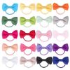 Picture of Baby Hair Ties with Bows for Toddler - 2 Inch Elastic Ponytail Holders Small Hair Ties For Baby Girls Infants Hair Accessories 40 Pieces
