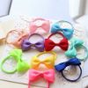 Picture of Baby Hair Ties with Bows for Toddler - 2 Inch Elastic Ponytail Holders Small Hair Ties For Baby Girls Infants Hair Accessories 40 Pieces