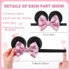 Picture of choicbaby 3 PCS Mouse Ears Sequin Bow Nylon Hairband with Polka Dot Cute Baby Headbands Soft Hairbands Hair Accessories for Newborn Infant Toddler Party Supplies