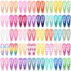 Picture of Toddler Hair Clips, Funtopia 80 Pcs (1.2 Inch, 3cm) Cute Mini Snap Hair Clips for Baby Girls Kids, Colorful Small Snap Barrettes Metal Barrette for Fine Hair