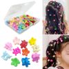 Picture of Tesvyns 50Pcs Mini Flower Hair Clip Colorful Mini Hair Claw Baby Hair Clips Toddler Hair Clips Girls Decorative Bun Tiny hair clips, Assorted Colors (Floral)