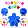 Picture of Tesvyns 50Pcs Mini Flower Hair Clip Colorful Mini Hair Claw Baby Hair Clips Toddler Hair Clips Girls Decorative Bun Tiny hair clips, Assorted Colors (Floral)