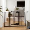 Picture of Ingenuity Easy Open Baby Gate & Dog Gate, Hands-Free Open Patent-Pending Foot Pedal, 27.5"-52" Wide, 28" Tall, Hardware or Pressure Mounted, Install in Doorway, Bottom of Stairs, or Wall - Espresso