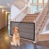 Picture of NWK Magic Dog Gate for Stairs Pet Gate for The House Providing a Safe Enclosure for Pets to Play and Rest, 6 Hooks Design (30'' X 43'')
