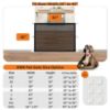 Picture of NWK Magic Dog Gate for Stairs Pet Gate for The House Providing a Safe Enclosure for Pets to Play and Rest, 6 Hooks Design (30'' X 43'')
