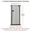 Picture of Lumizone Extra Tall Cat Gate 61.02" High Pressure Mounted Extra Wide 2025 New (17 Sizes) 1.37" Gap No Drilling Auto-Close One-Handed Operation Tall Pet Gate for Dogs(Black, 61.02" H x 29.92"-34.24" W)