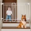 Picture of Grownsy Baby Gate for Stairs- No Bottom Bar, 29.8 to 43.5 for Child and Pet, Dog Gate with Auto-Close & One-Hand Operation, Hardware-Mounted (Drill Needed) Installation for Doorways and Indoor Use