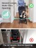 Picture of Grownsy Baby Gate for Stairs- No Bottom Bar, 29.8 to 43.5 for Child and Pet, Dog Gate with Auto-Close & One-Hand Operation, Hardware-Mounted (Drill Needed) Installation for Doorways and Indoor Use