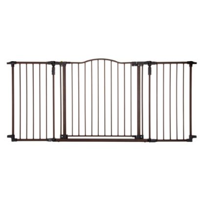 Picture of Toddleroo by North States - Deluxe Dcor Safety Gate: Hardware Mounted Extra Wide Metal Baby Gate - Adjustable Child Gate - 38.3 to 72 Inches Wide - 30 Inches Tall - Matte Bronze