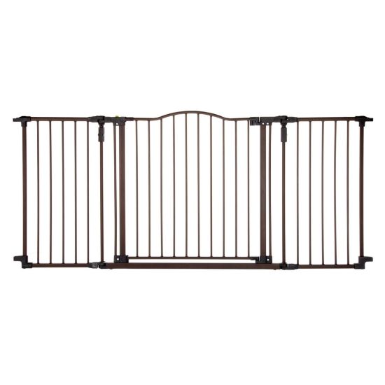 Picture of Toddleroo by North States - Deluxe Dcor Safety Gate: Hardware Mounted Extra Wide Metal Baby Gate - Adjustable Child Gate - 38.3 to 72 Inches Wide - 30 Inches Tall - Matte Bronze
