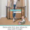 Picture of Toddleroo by North States - Deluxe Dcor Safety Gate: Hardware Mounted Extra Wide Metal Baby Gate - Adjustable Child Gate - 38.3 to 72 Inches Wide - 30 Inches Tall - Matte Bronze