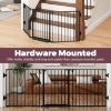 Picture of Cideny 29.4-78" Extra Wide Baby Gate, Long Dog Gates Indoor for Doorways Stairs, Essential Large Safety Gate for Child Toddler with Anti-Trip Pedal, Adjustable Pet Gate, 28" Tall 3 Metal Panels Black