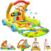 Picture of Move2Play, 4-in-1 Baby Play Mat & Activity Center Gym | Walker | Infant Present for Tummy Time | Birthday Gift for 3, 4, 5, 6, 7, 8, 9, 10, 12 + Month Old Boys & Girls (Yellow)