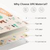Picture of UANLAUO Baby Play Mat,71"x 79"Extra Large Playmats,Foldable Baby Play Mat for Floor,Non-Toxic Tummy Time and Crawling Playmat,Thick Foam Play Mat for Baby,Reversible Portable for Infant,Toddler