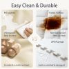 Picture of TODIBY Foam Baby Play Mat: PU Leather Waterproof Kids Playmat - Trifold Floor Mat - Large Play Mat for Playpen Thick Pad Fodable Mattress Soft Toddler Mattress Infant Cushion for Preschool (Beige)