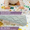 Picture of Baby Play Mat for Floor, 71"x59" Thickened Playpen Mat, Soft Non-Slip Baby Play Mat, Foldable & Machine Washable, Portable Waterproof Crawling Playmats for Infants & Toddlers, Rainbow and Animal