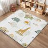 Picture of Foldable Baby Play Mat, PIGLOG 50x50 Playpen Mat, Waterproof Playmats for Babies and Toddlers Kids, Safe Foam Playmat for Tummy Time, Reversible Portable Baby Floor Mat for Infant, Giraffe + Elephant