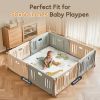 Picture of Foldable Baby Play Mat, PIGLOG 50x50 Playpen Mat, Waterproof Playmats for Babies and Toddlers Kids, Safe Foam Playmat for Tummy Time, Reversible Portable Baby Floor Mat for Infant, Giraffe + Elephant