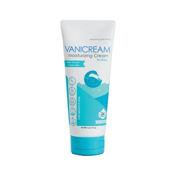 Picture of Vanicream Moisturizing Cream for Baby, 6 Oz, Gentle, Hydrating Baby Lotion with Beta-Glucan & Ceramides, Formulated without Common Irritants for Sensitive Skin, All Ages