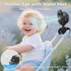 Picture of 2026 Upgraded Misting Baby Stroller Fan Rechargeable, Flexible Tripod Clip for Car Seat Crib, Baby Shower Gifts & Baby Registry Search, Newborn Essentials for Beach Travel, Disney Summer Essentials