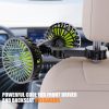 Picture of Hayousui USB Car Cooling Fans for Backseat: Dual Head Car Fan for Kids 3 Speeds 360 Rotatable Vehicle Rear Headrest Fans 5V/2A Powerful Electric Air Circulation Fan for Sedan SUV RV Truck (USB Plug)
