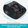 Picture of YOREPEK Padded Car Seat Travel Bag for Airplane, Fits for Doona Car Seat Stroller with isofix Base, Infant Car Seat Bags with Lockable Zipper, Foldable Gate Check Stroller Backpack for Baby Travel