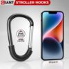 Picture of SURDOCA Stroller Hooks, Large Stroller Hooks for Bags, Universal Stroller Clips and Hooks, Mommy Hook for Stroller Heavy Duty, Stroller Accessories for Mom