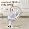 Picture of Baby Swings, Infant Swing with Remote Control, 5 Speed Adjustable, Machine Washable Seat Pad, 5 Point Harness, Bluetooth Connection, Electric Baby Swing for Indoor Use (Gray)