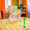 Picture of Bright Starts Portable Baby Bouncer Soothing Vibrations Infant Seat with Removable-Toy-Bar, 0-6 Months 6-20 lbs (Playful Pinwheels)