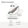 Picture of UPPAbaby Mamaroo Smart Swing - Customizable Soothing Modes with MotionSync Technology - Infant Recline + Bluetooth Enabled - Included Newborn Insert - Wells (Dark Taupe Mlange)