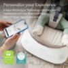 Picture of UPPAbaby Mamaroo Smart Swing - Customizable Soothing Modes with MotionSync Technology - Infant Recline + Bluetooth Enabled - Included Newborn Insert - Wells (Dark Taupe Mlange)