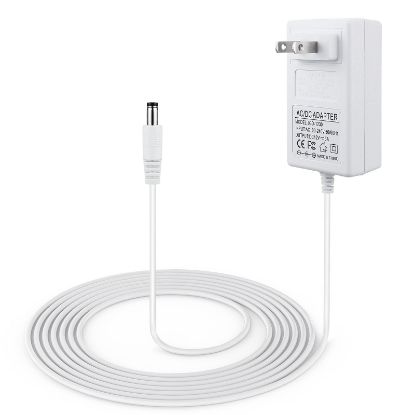 Picture of YEAOI 10 ft Power Cord for 4moms mamaRoo 4, 12V 3A Charger for RockaRoo Baby Swing, AC Adapter, White