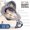 Picture of Jool Baby Nova Swing for Newborns - Electric Motorized Infant Swing, Bluetooth Music, 10 Preset Melodies, Remote (Updated Model, Gray)