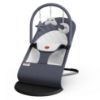 Picture of Portable Baby Bouncer Seat for Infants, 0-18 Months, 3 Modes of Use with Rocker & Stationary Options, Ergonomic Infant Chair with Hanging Toys - Grey
