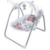 Picture of Portable Baby Swing for Infants, Compact & Foldable Infant Swing with 5-Speed Swing,Music, Timer, Cushioned Seat, Battery Operated, 0-9 Months 6-20 lbs,SG2403