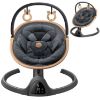 Picture of Baby Swings for Infants, Fasonbaby Bluetooth Infant Swing with Music Speaker with 3 Seat Positions, 5 Speeds and Remote Control - Portable Baby Swing for Indoor and Outdoor (Black)