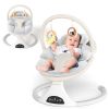 Picture of Electric Baby Swing with Remote Control - 5 Natural Motion Speeds, Detachable Seat Pad | Portable Infant Swing for Indoor/Outdoor Use (0-6M, 20lbs) (Beige)